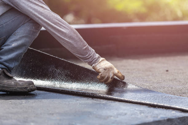 Professional Waterproofing technician working in Bascom, OH